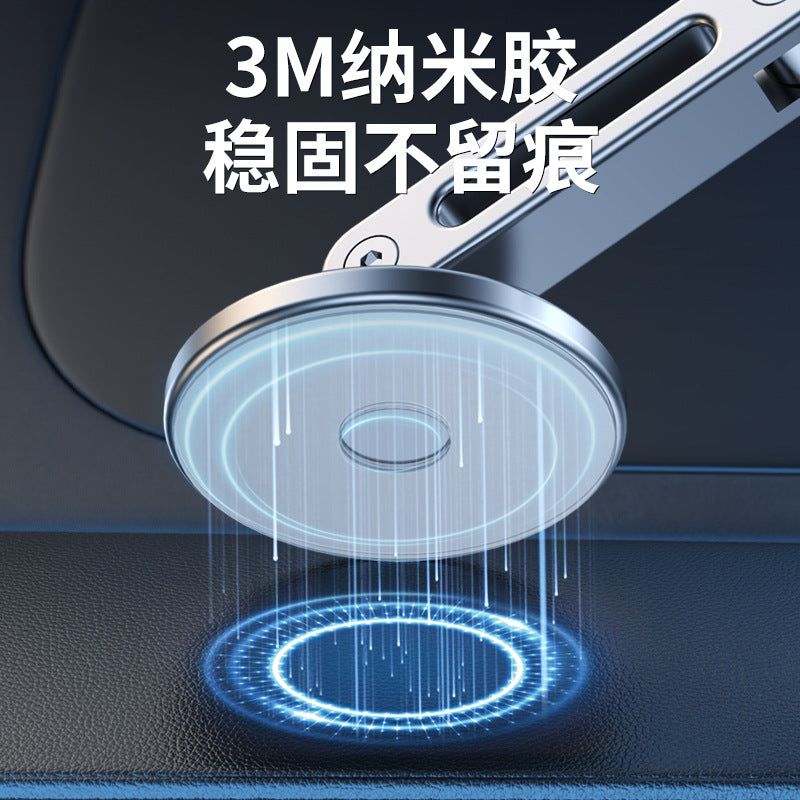 マグネット式 車載スマホホルダー 360°回転・折りたたみ式